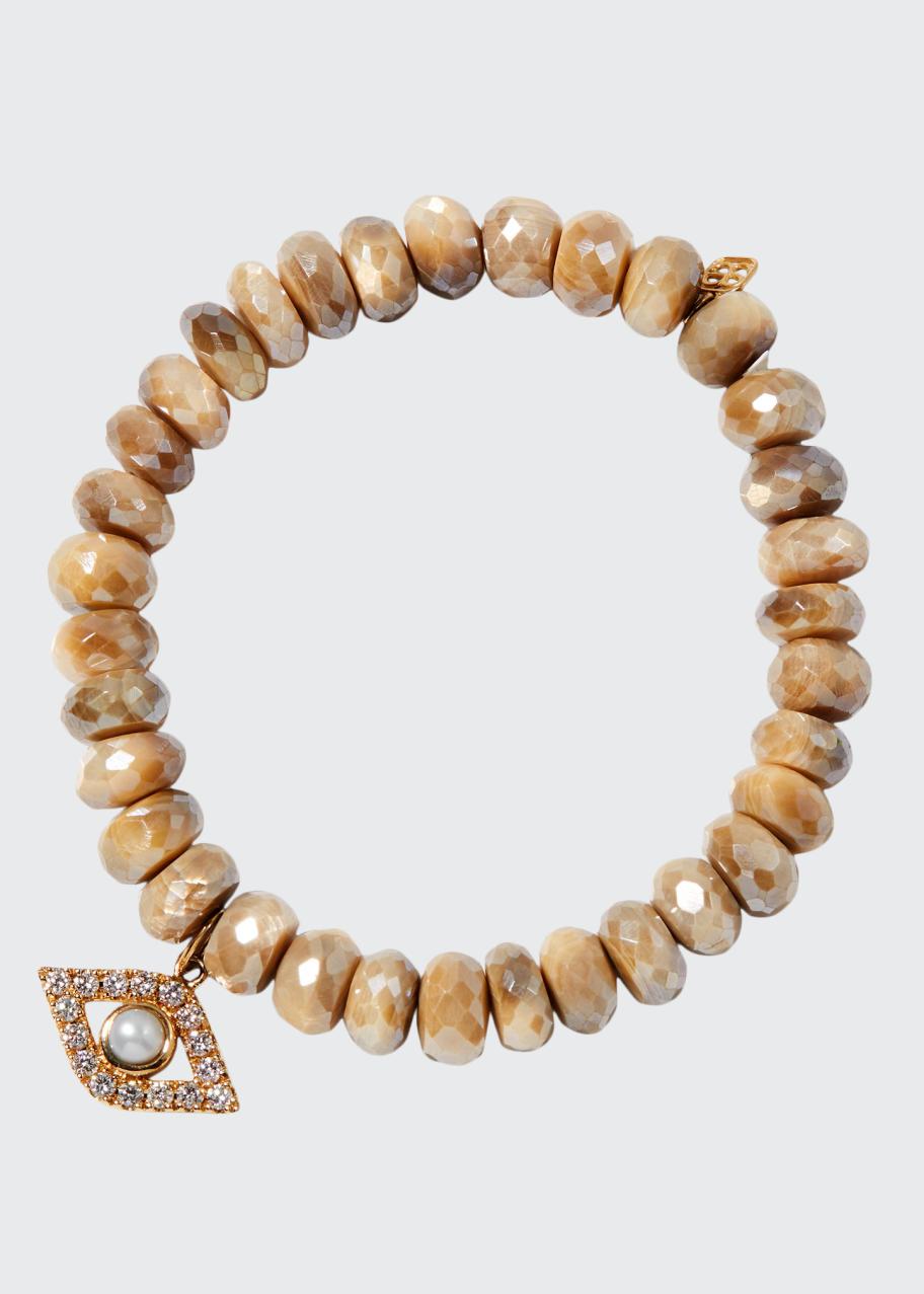 Pearl Evil Eye Bracelet | Handmade in Naxos