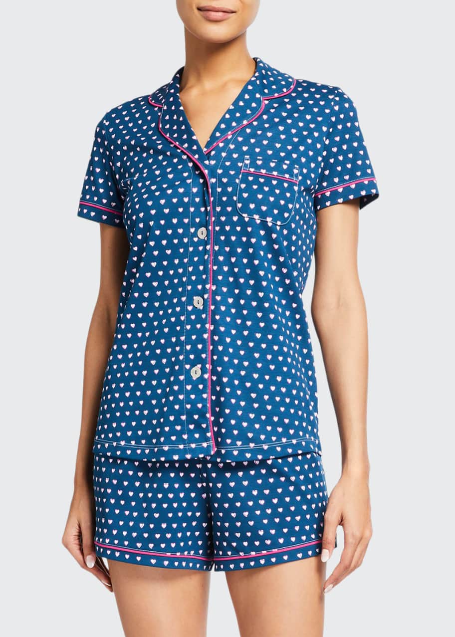 Roller Rabbit Hearts Shorty Polo Two Piece Pajama Set Bergdorf