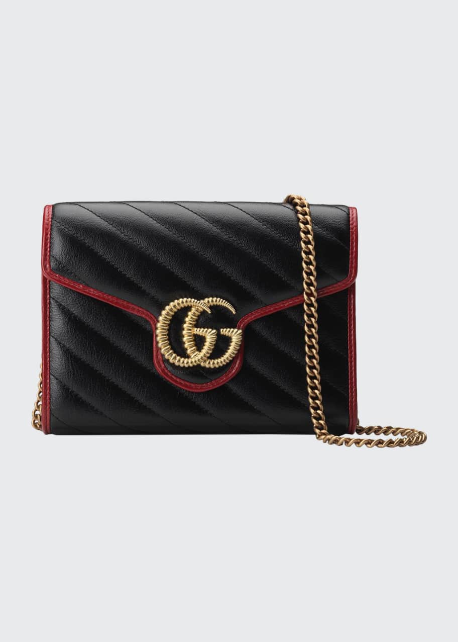Image 1 of 1: GG Marmont Torchon Wallet On Chain