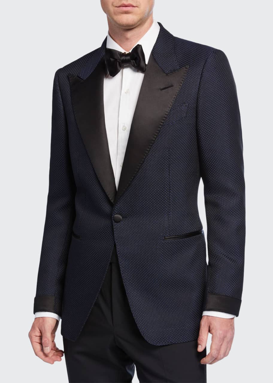Image 1 of 1: Men's Shelton Textured Evening Jacket