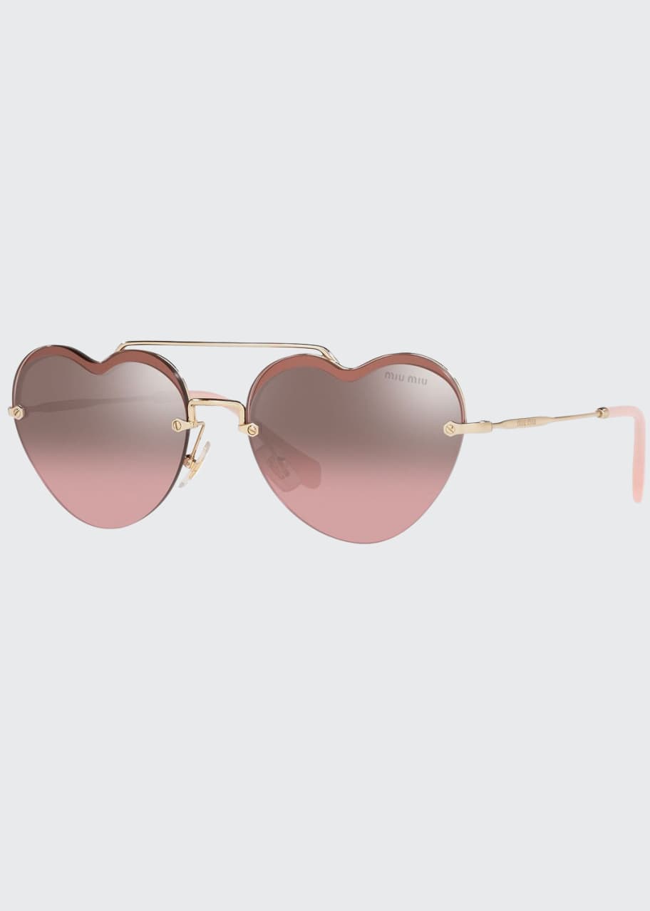 Miu miu shop sunglasses heart shaped