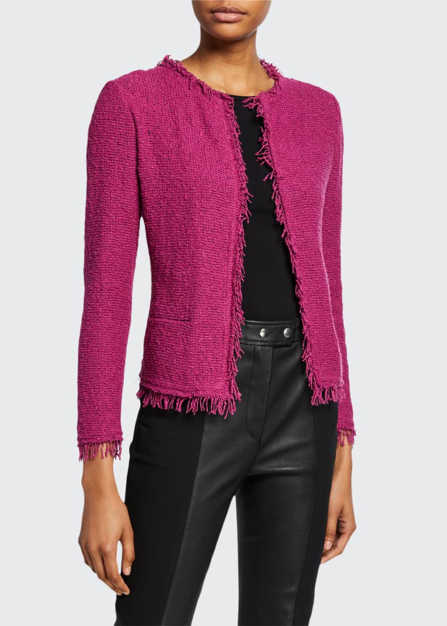Iro Shavanispe Textured Fringe Jacket Bergdorf Goodman
