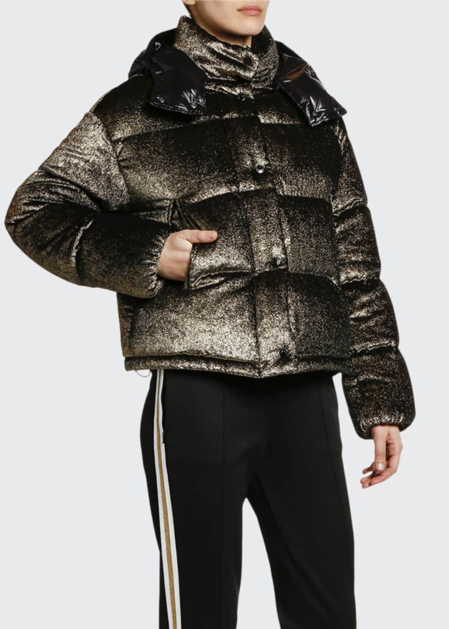 Image 1 of 1: Caille Puffer Jacket w/ Contrast Hood