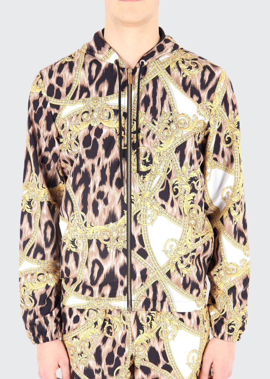 Versace Men's Mare Uomo Graphic Gym Jacket - Bergdorf Goodman