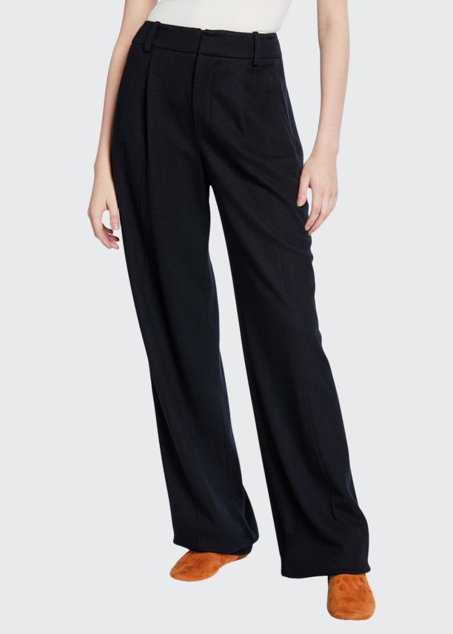 Vince Cozy Wide Leg Wool Pants Bergdorf Goodman