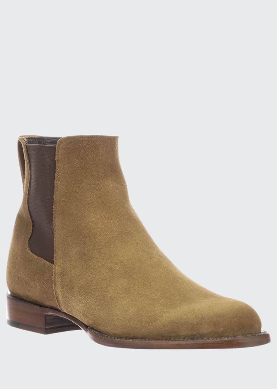 Lucchese Men s Grayson Suede Chelsea Boots Made to Order