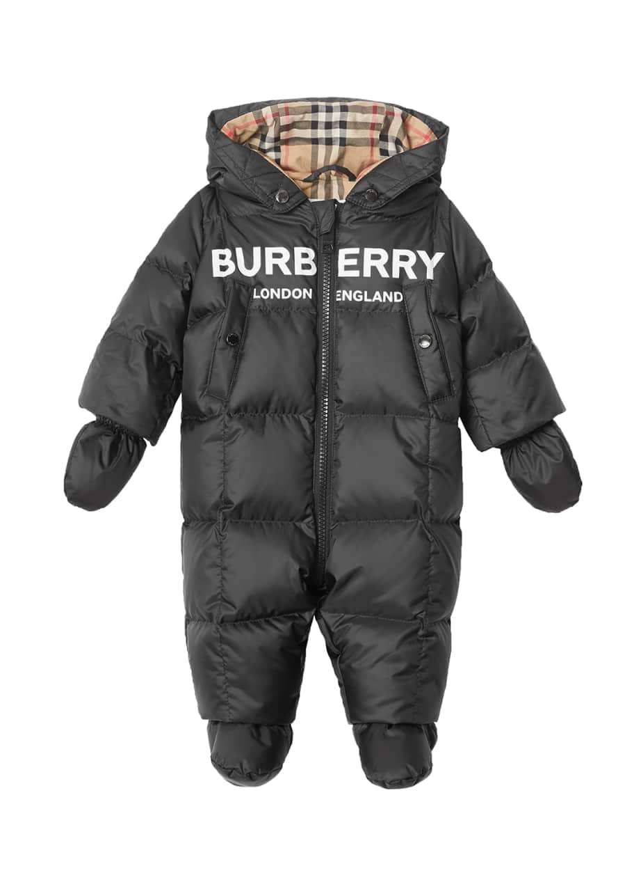 Skylar Quilted Logo Snowsuit Size 6 18 Months