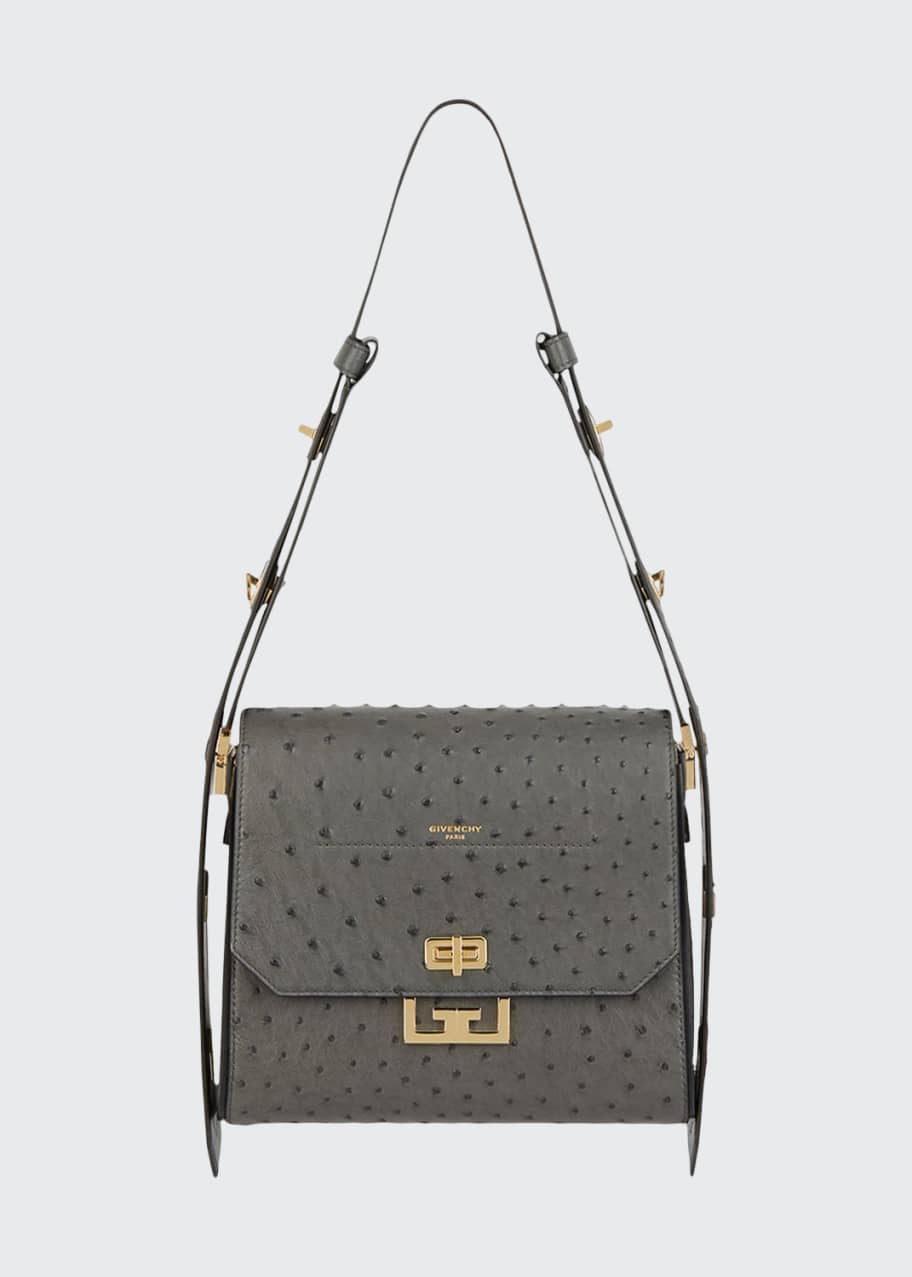 Givenchy Eden Medium Ostrich Bag Bergdorf Goodman