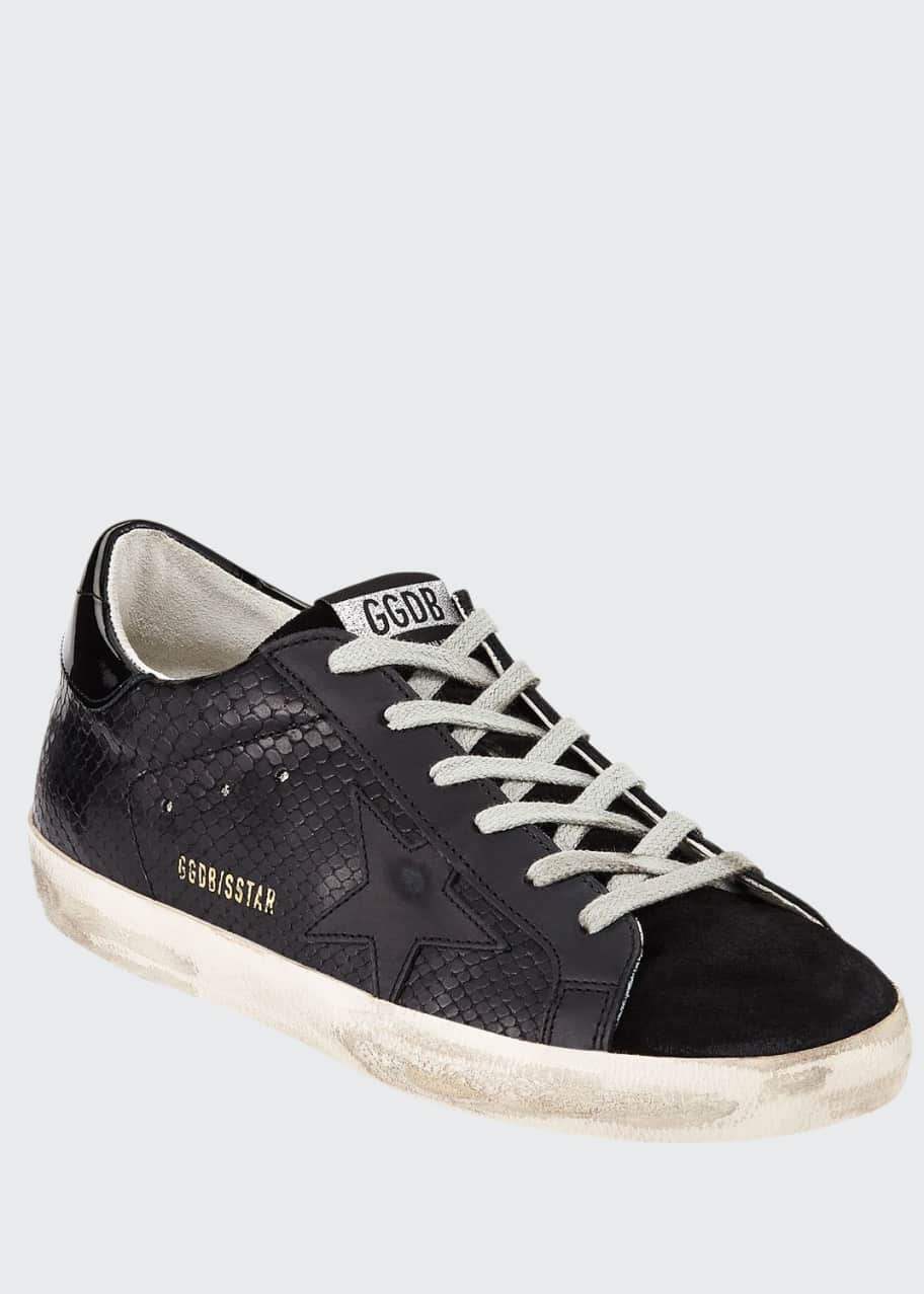 Golden goose superstar tonal leather sneakers new arrivals