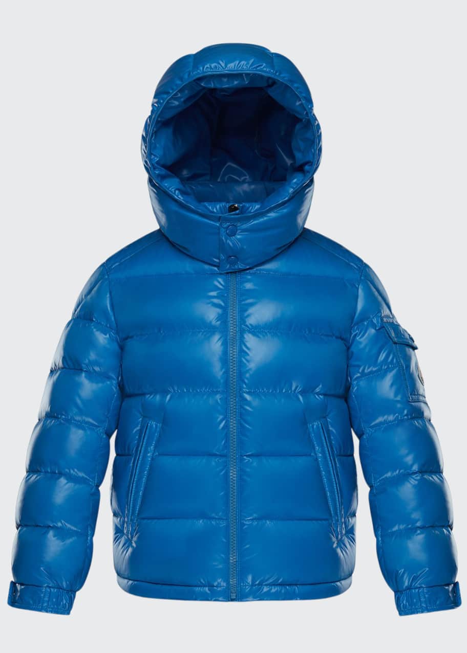 Image 1 of 1: New Maya Quilted Hooded Nylon Puffer Jacket, Size 8-14