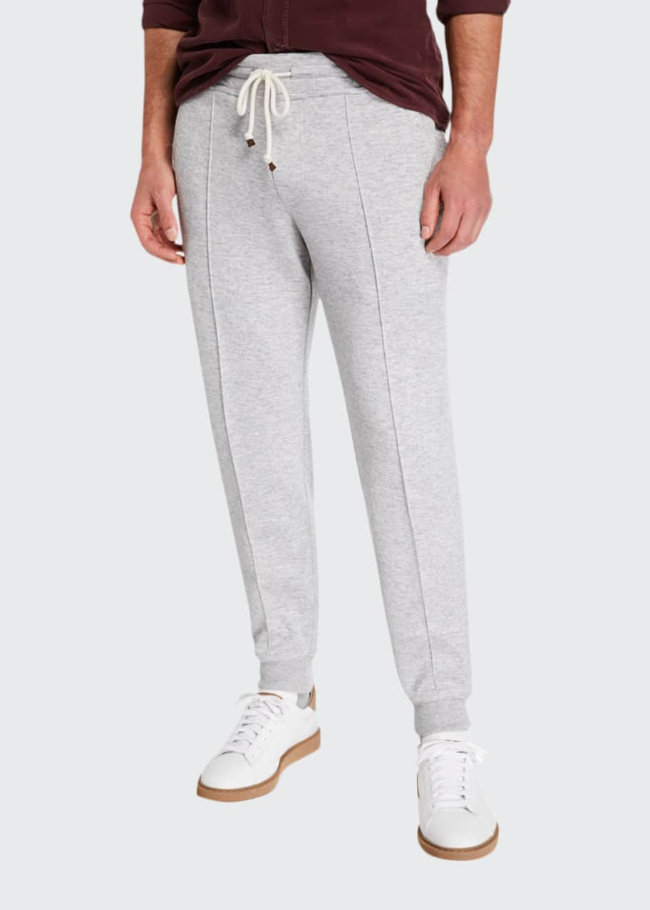 Image 1 of 1: Men's Cashmere-Blend Spa Jogger Pants