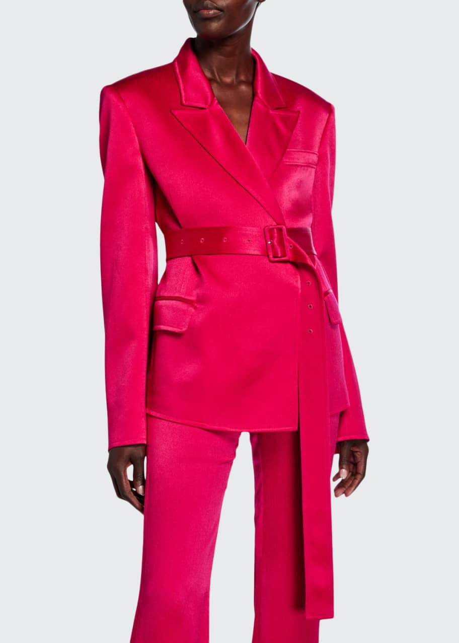 ADEAM Belted Tailored Jacket - Bergdorf Goodman