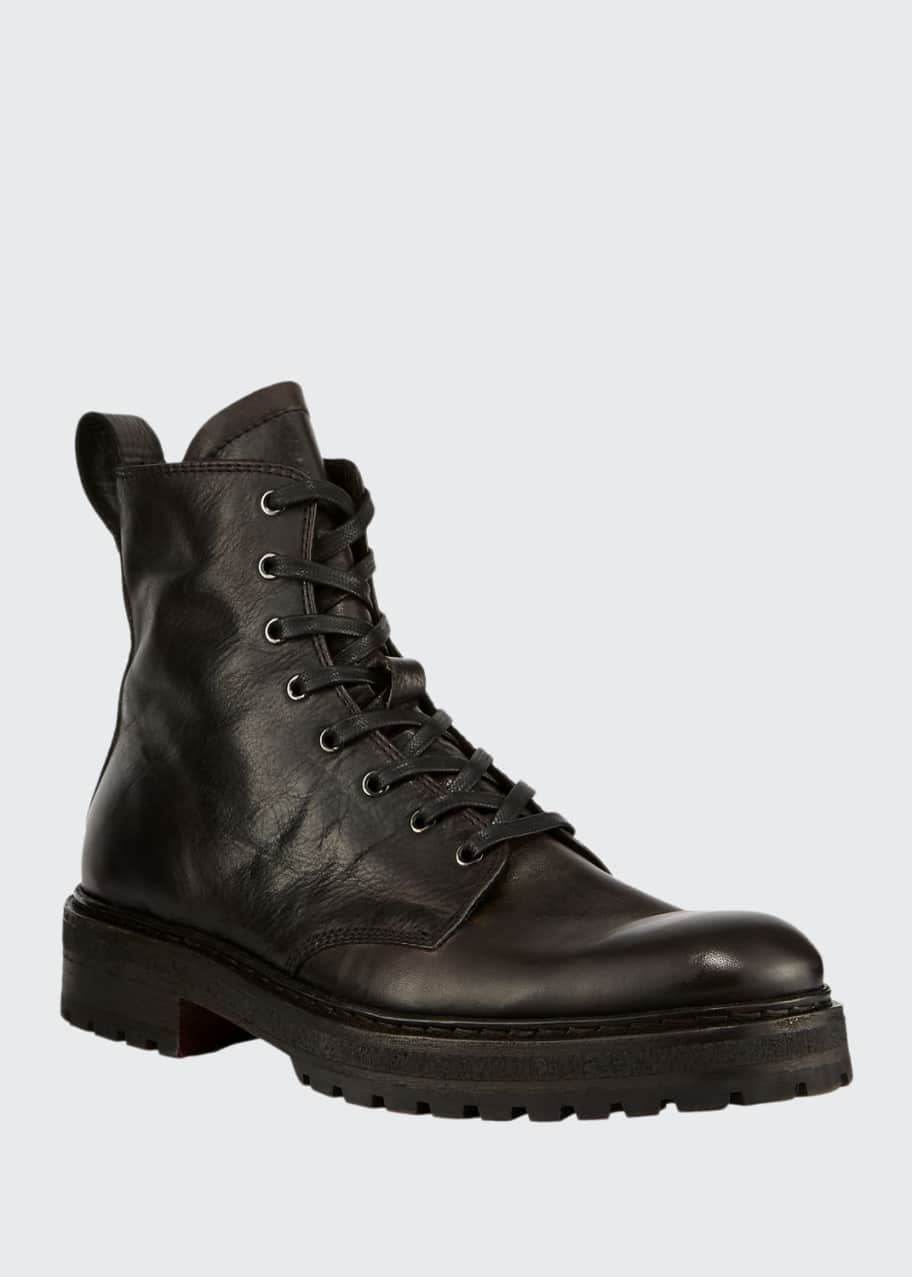 Image 1 of 1: Men's Union Leather Combat Boots