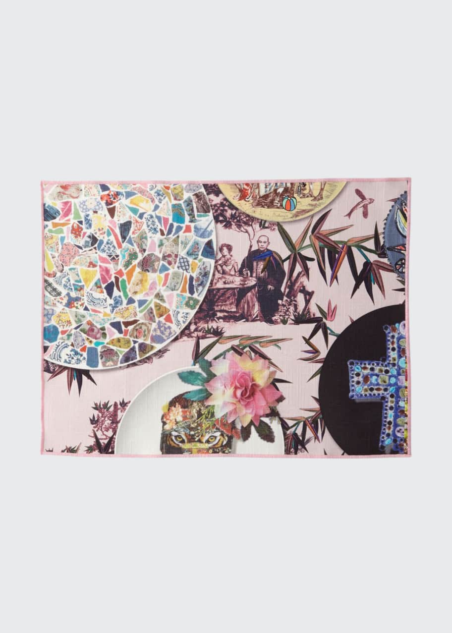 Christian Lacroix Folie Rose Pink Placemats, Set of 4 Bergdorf Goodman