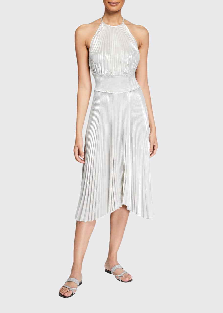 alc metallic dress A.L.C. - Mercury Metallic Ashley Knit Dress