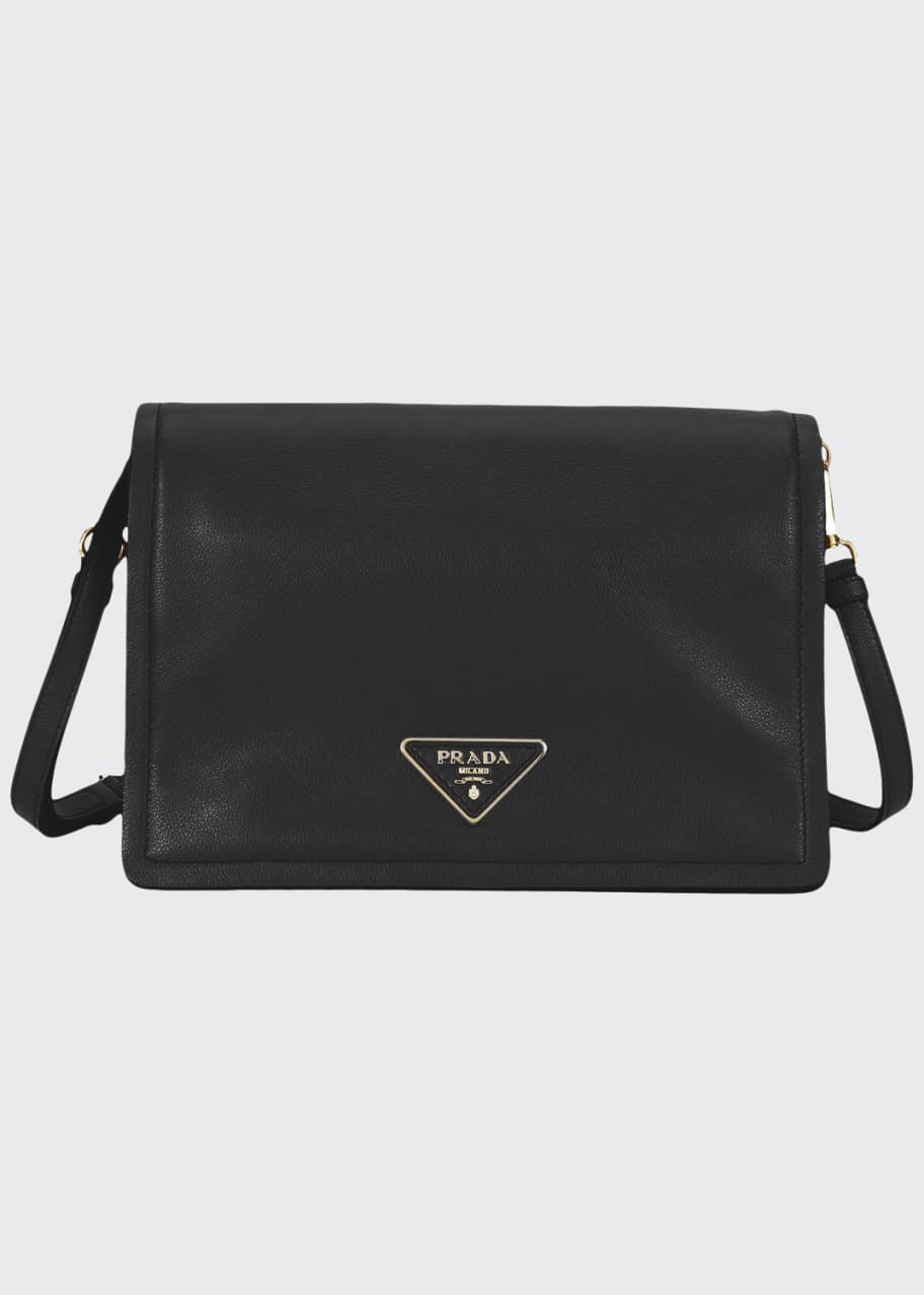 Prada Glace Calf Soft Messenger Crossbody Bag Bergdorf Goodman