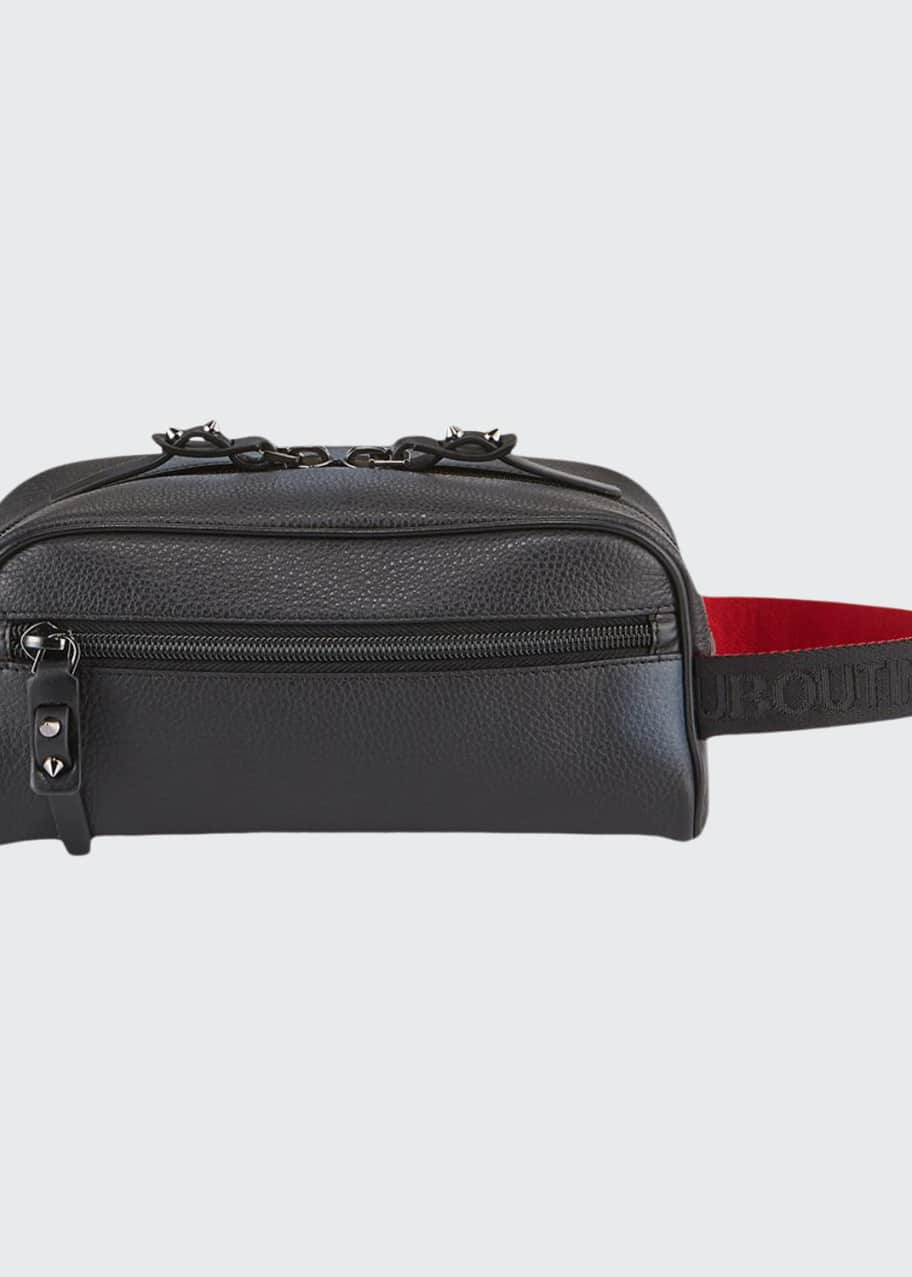 Image 1 of 1: Men's Blaster Leather Toiletry Bag