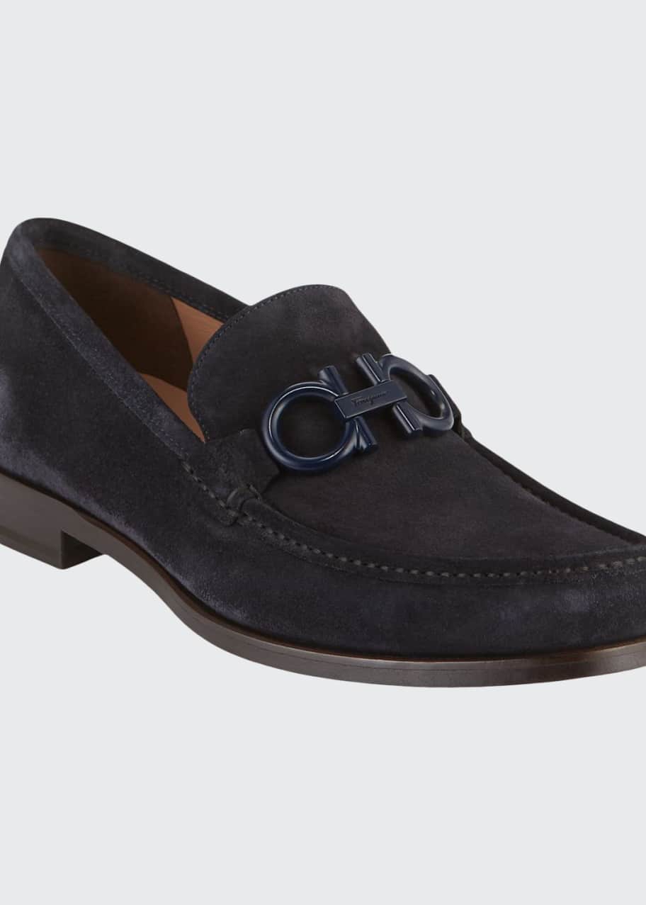 Image 1 of 1: Men's Rolo 6 Suede Gancini Loafers