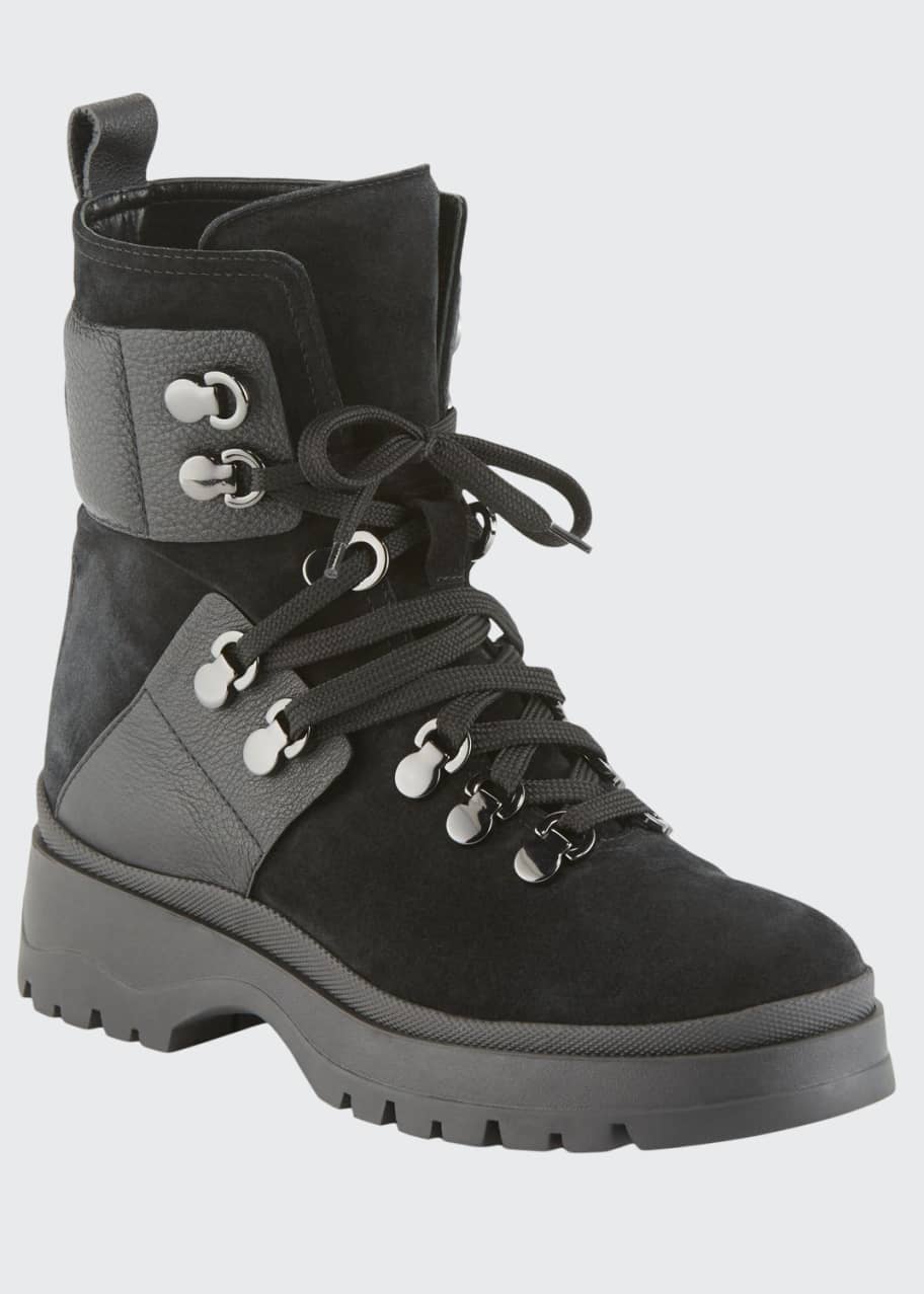 Image 1 of 1: Starla Lace-Up Lug Booties