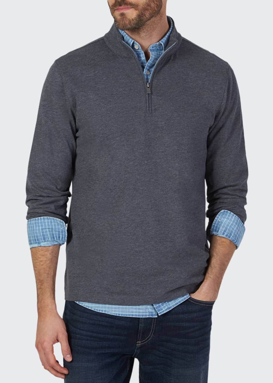 Faherty Men's Suffolk Quarter-Zip Sweater - Bergdorf Goodman