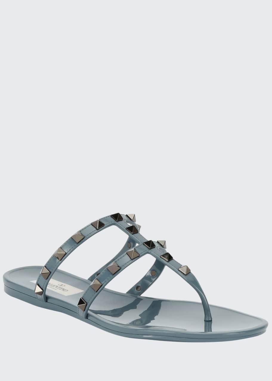 Valentino Garavani Summer Rockstud Jelly Sandals Bergdorf Goodman