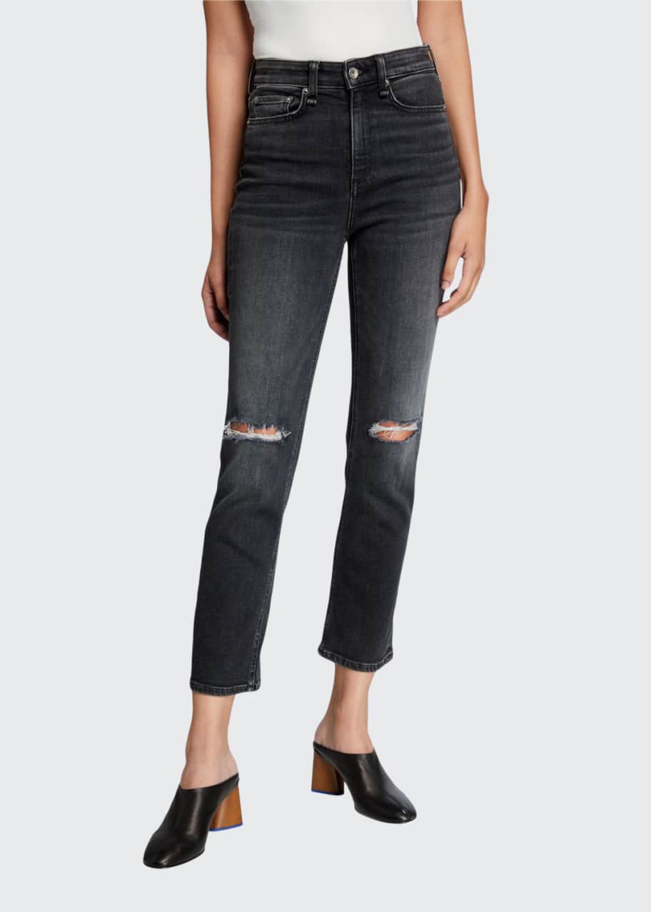 rag & bone nina high-rise ankle cigarette jeans Rag & Bone Nina High-Rise Ankle Cigarette Jeans
