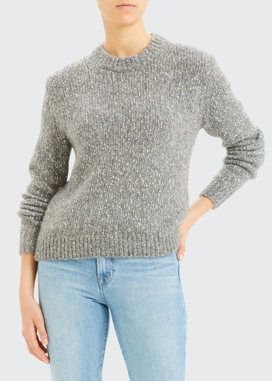 Image 1 of 1: Speckled Crewneck Sweater