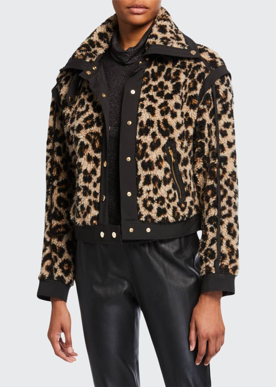 Image 1 of 1: Anita Faux-Fur Snap-Front Jacket