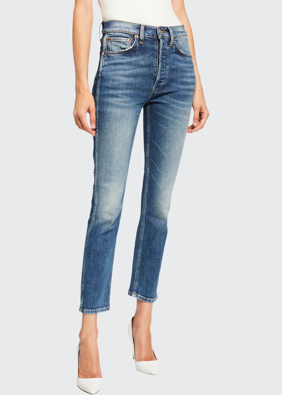 Image 1 of 1: 50s Cigarette Ankle Jeans
