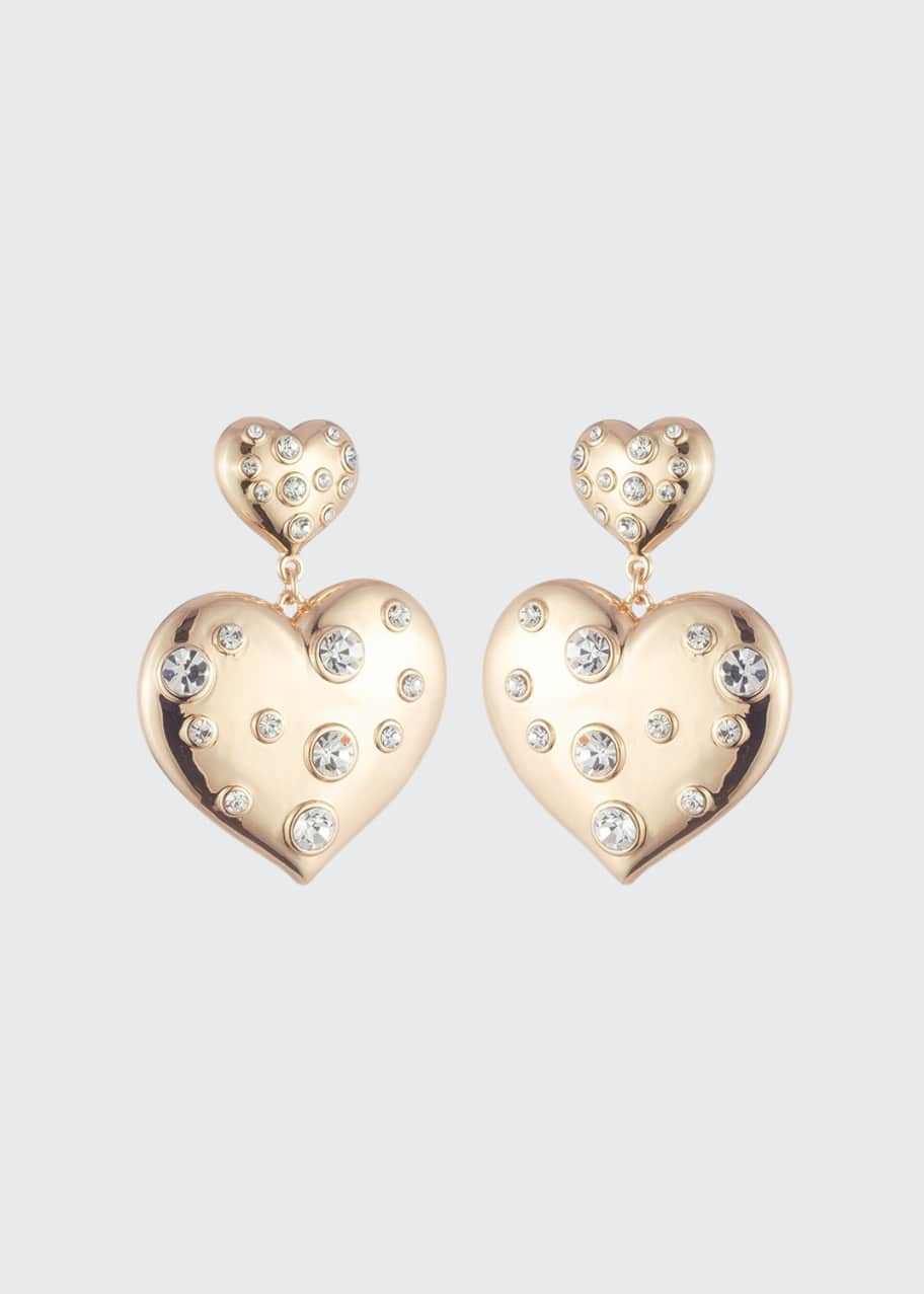 Image 1 of 1: Amante Double-Heart Earrings