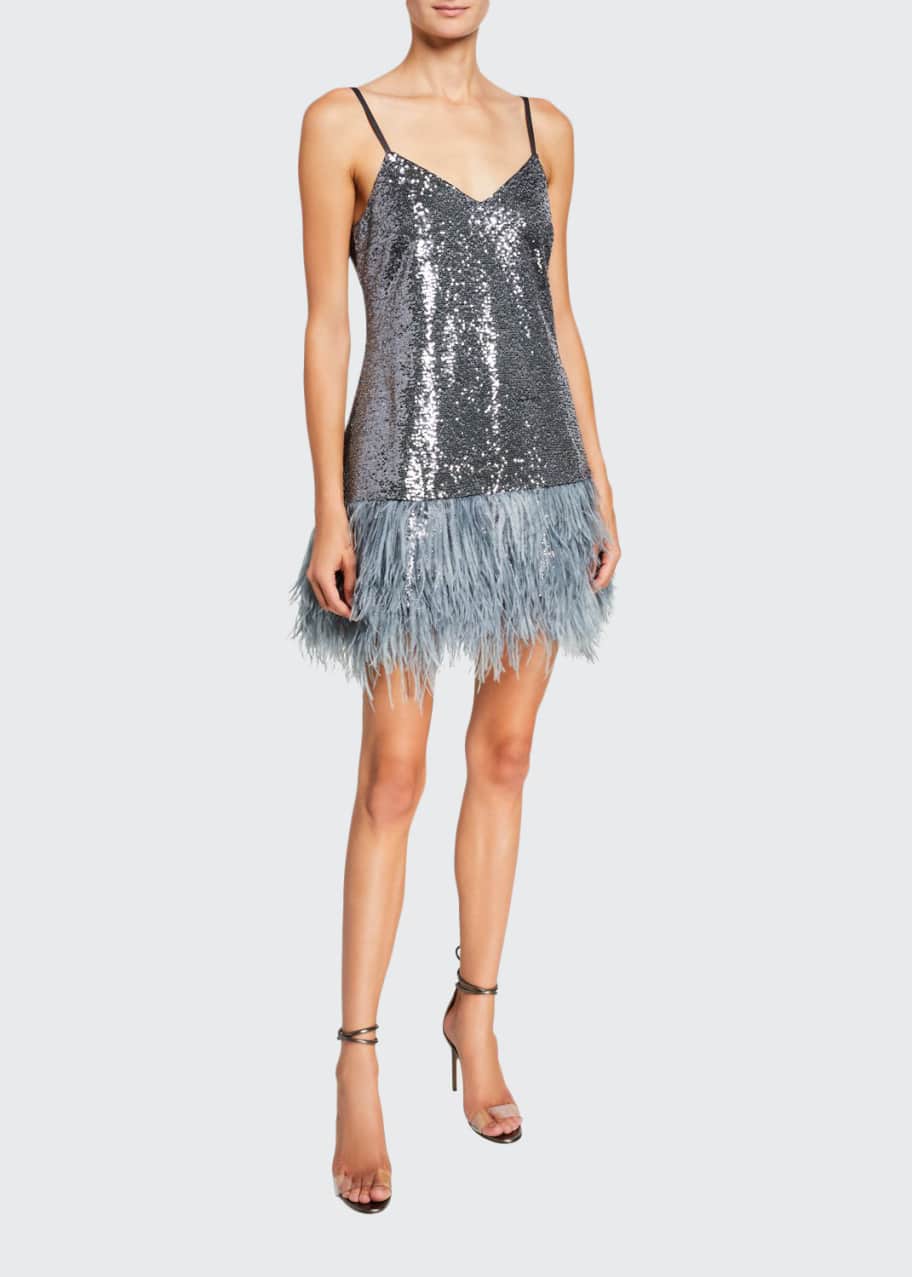 cinq a sept sequin dress Cinq  Sept Sequin Damask Ayden Dress