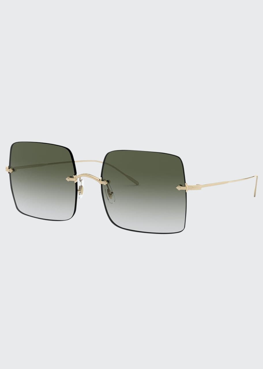 Image 1 of 1: Oishe Rimless Square Sunglasses