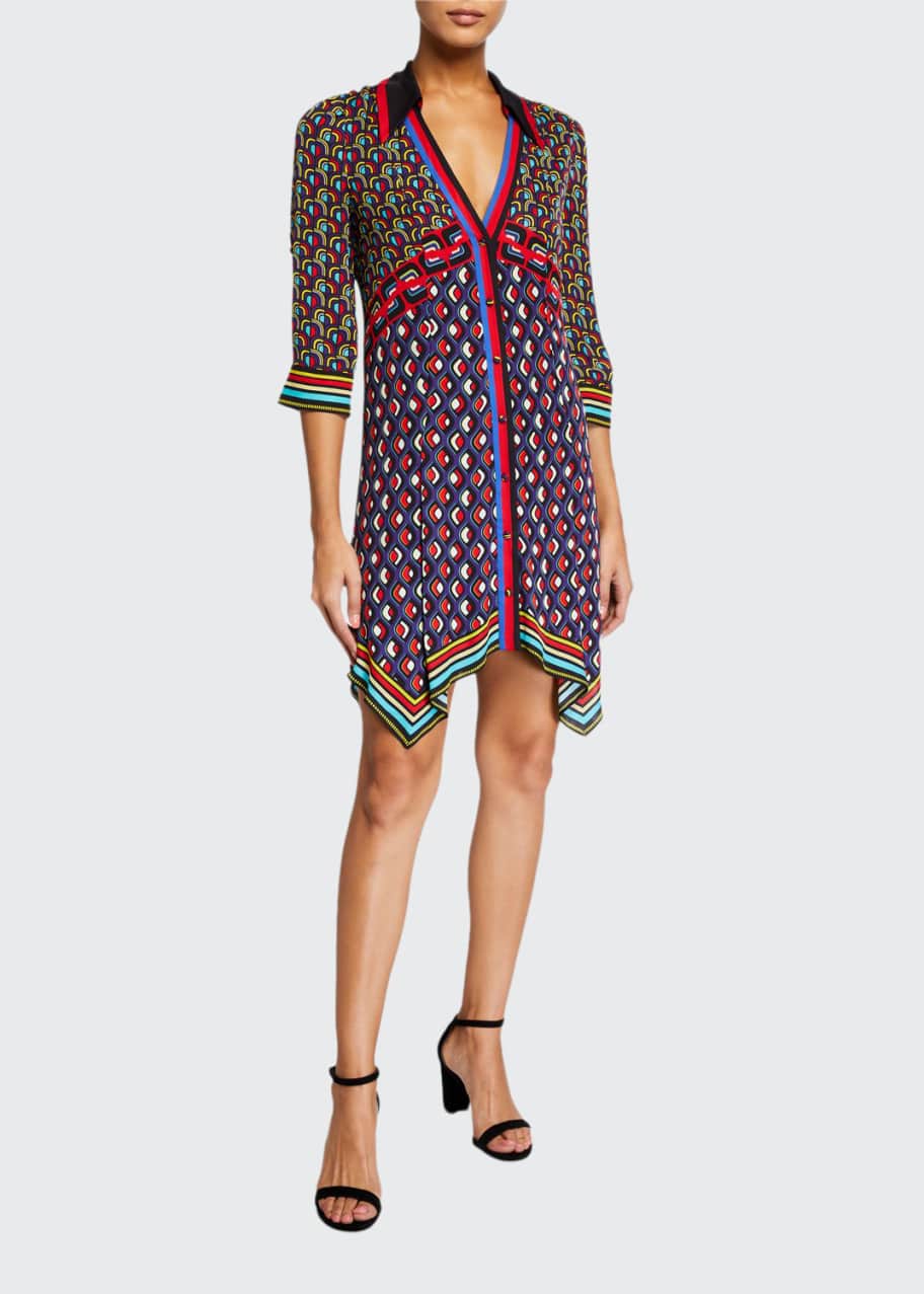 Alice Olivia Conner Handkerchief Shirt Dress Bergdorf Goodman