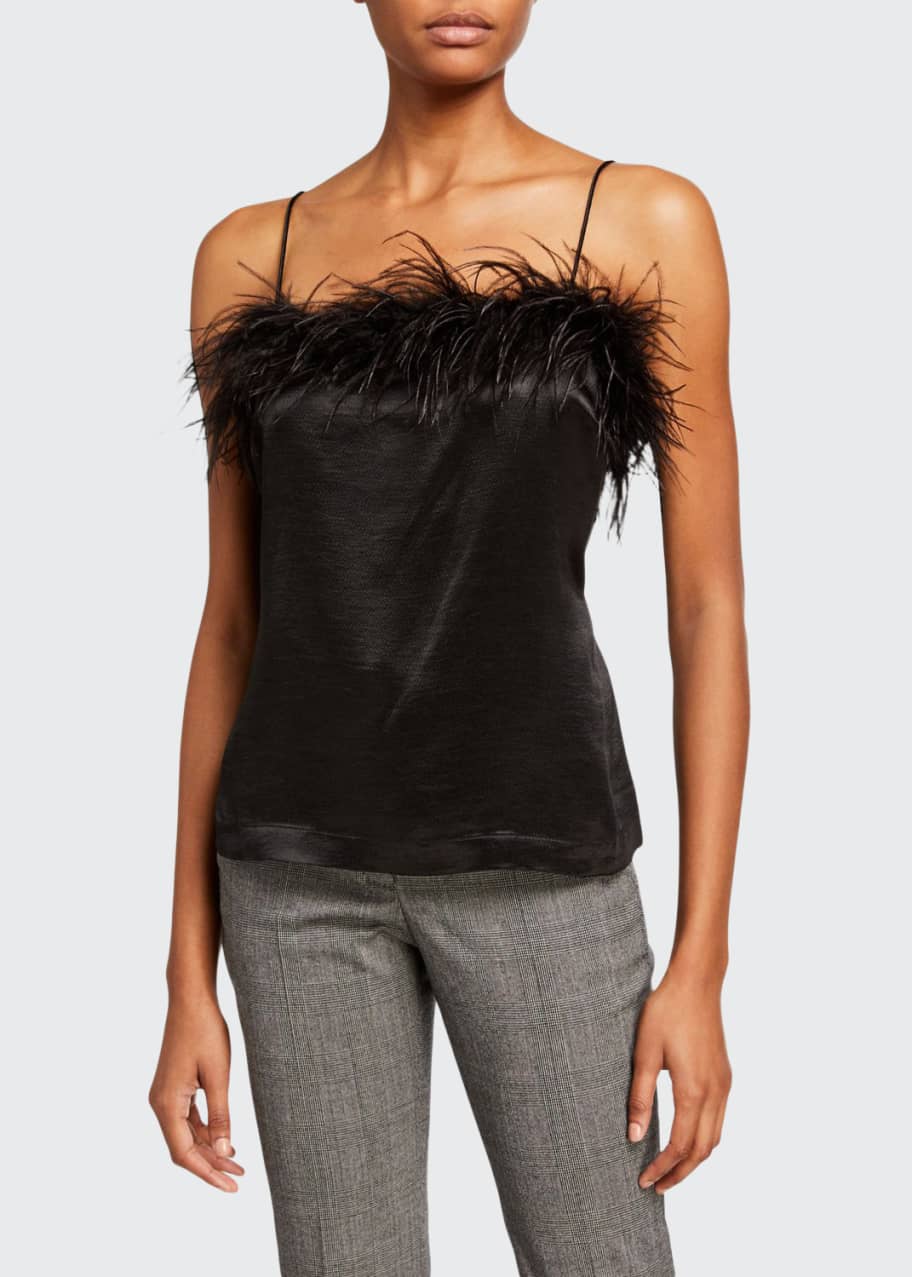 Image 1 of 1: Davis Cami w/ Feathers