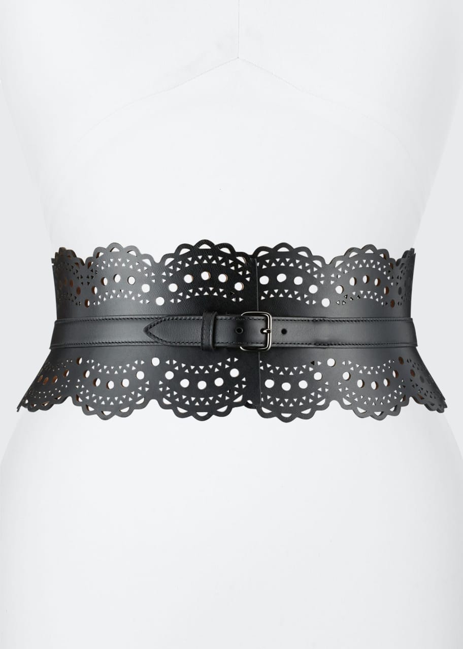 chinese dress ladies Black Bowknot Obi Belt Lace Up Tied Knot Corset PU Wide Belts Cinch Wa main image 0