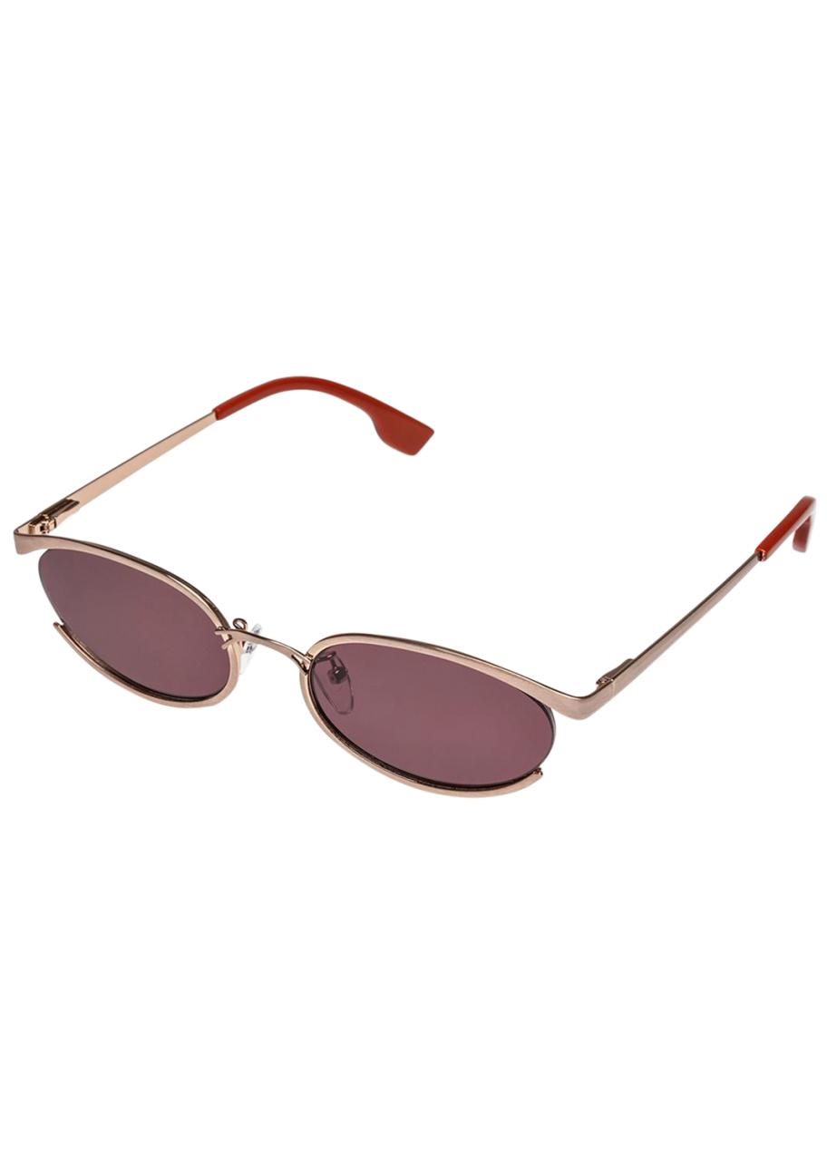 Le Specs Luxe Sunglasses Numero Tres Teak Female D-Frame Sunglasses | Le Specs main image 4