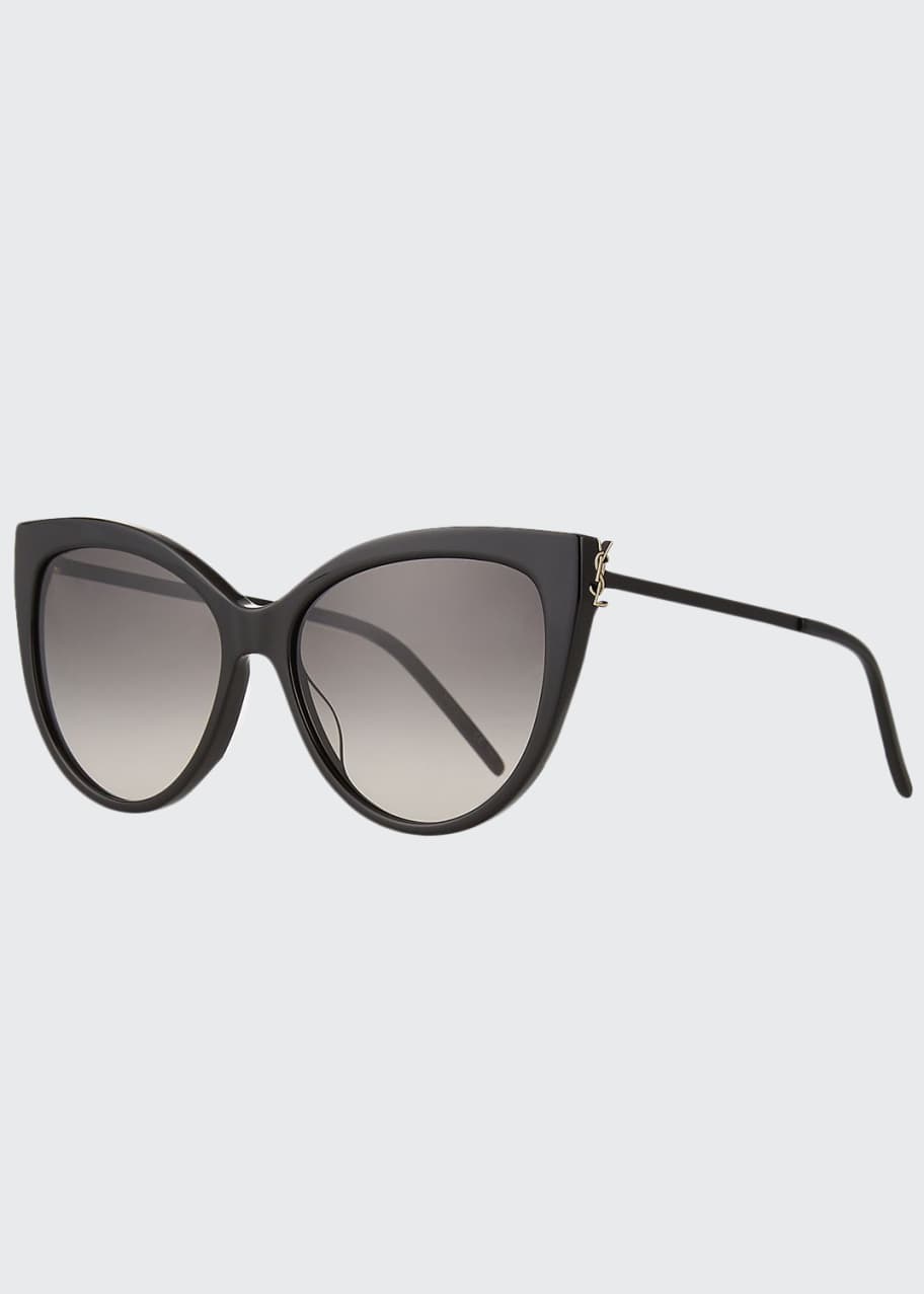Saint Laurent CatEye Acetate & Metal Sunglasses Bergdorf Goodman