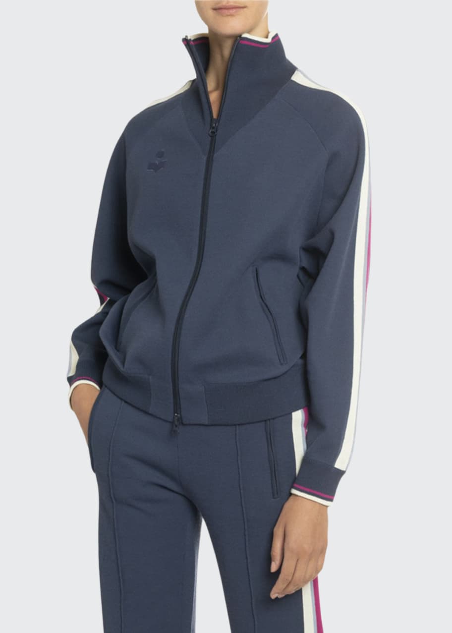 Etoile Isabel Marant Darcey Cotton Track Jacket Bergdorf Goodman