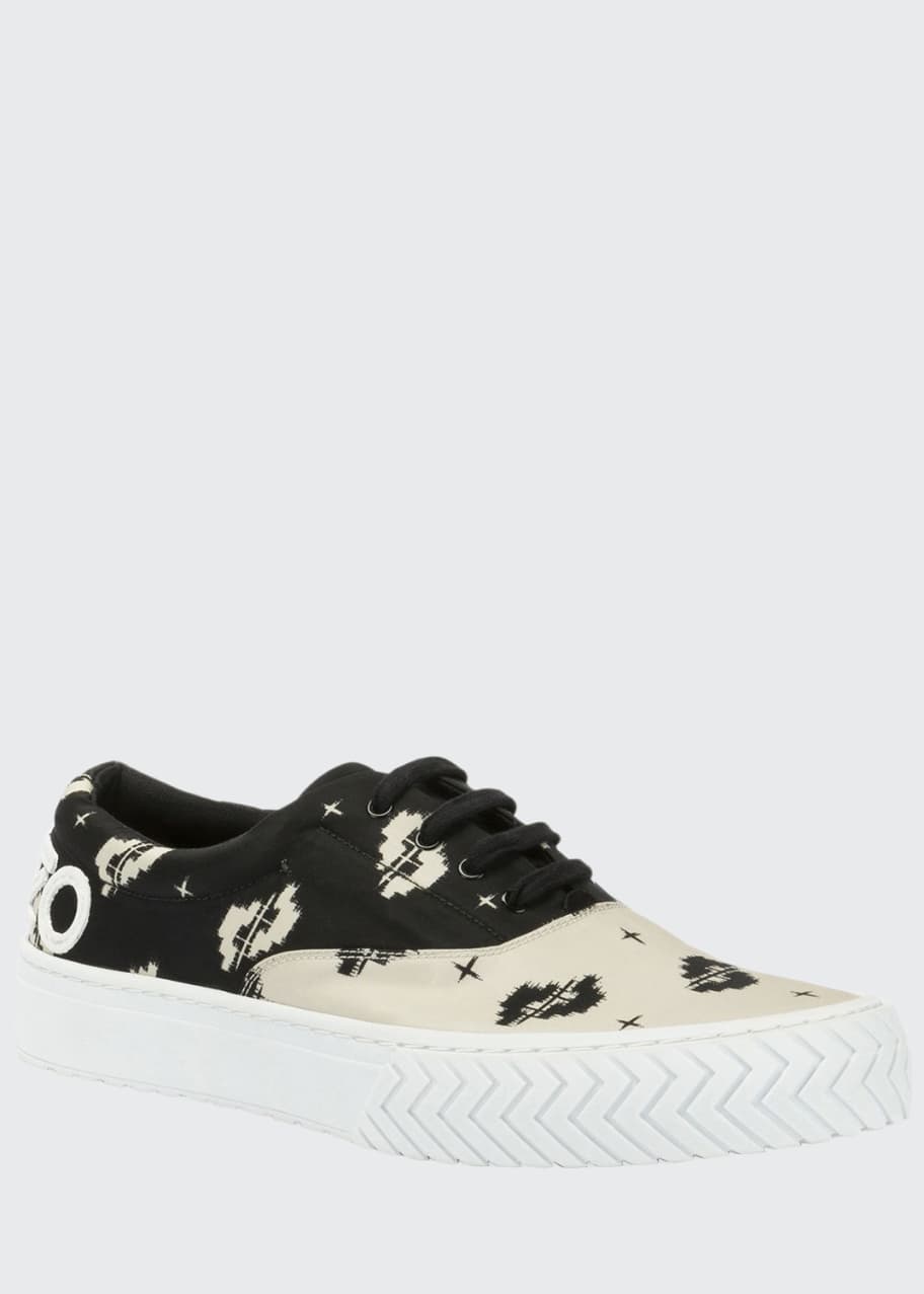 Image 1 of 1: Men's K-Skate Two-Tone Patterned Sneakers
