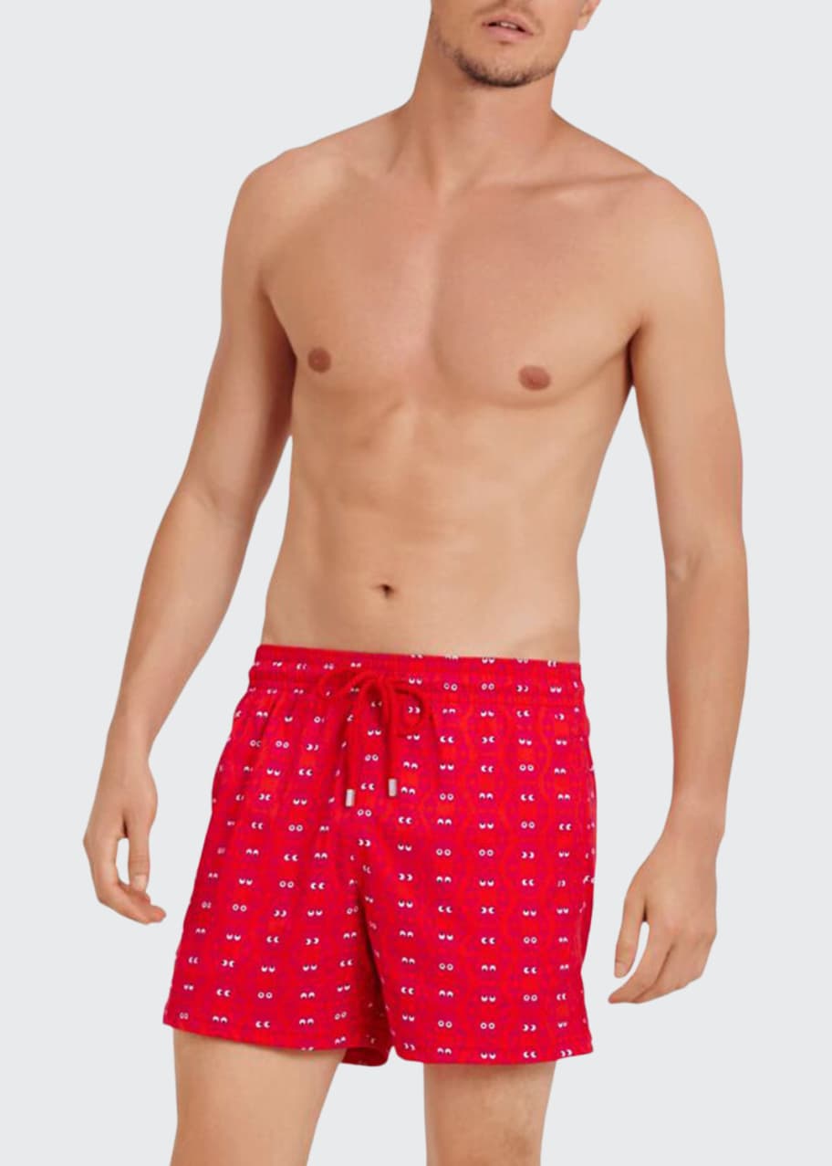 Vilebrequin Men's Crabs SuperflexPrint Swim Trunks Bergdorf Goodman