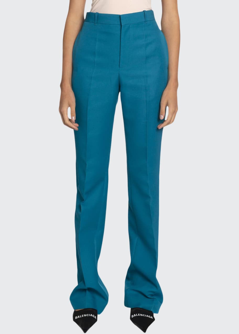 Image 1 of 1: Twill High-Rise Pants