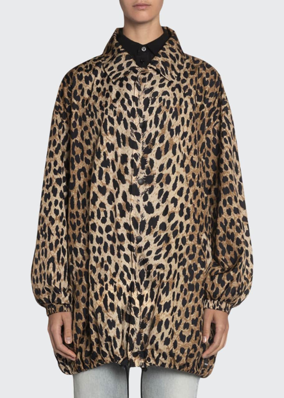 Balenciaga leopard jacket top