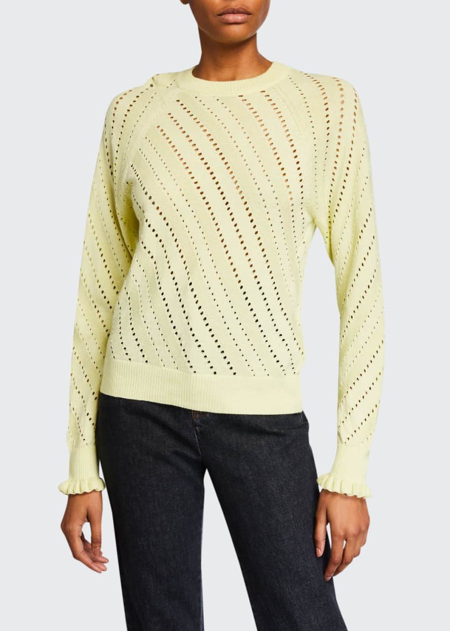 See by on sale chloe pointelle pullover