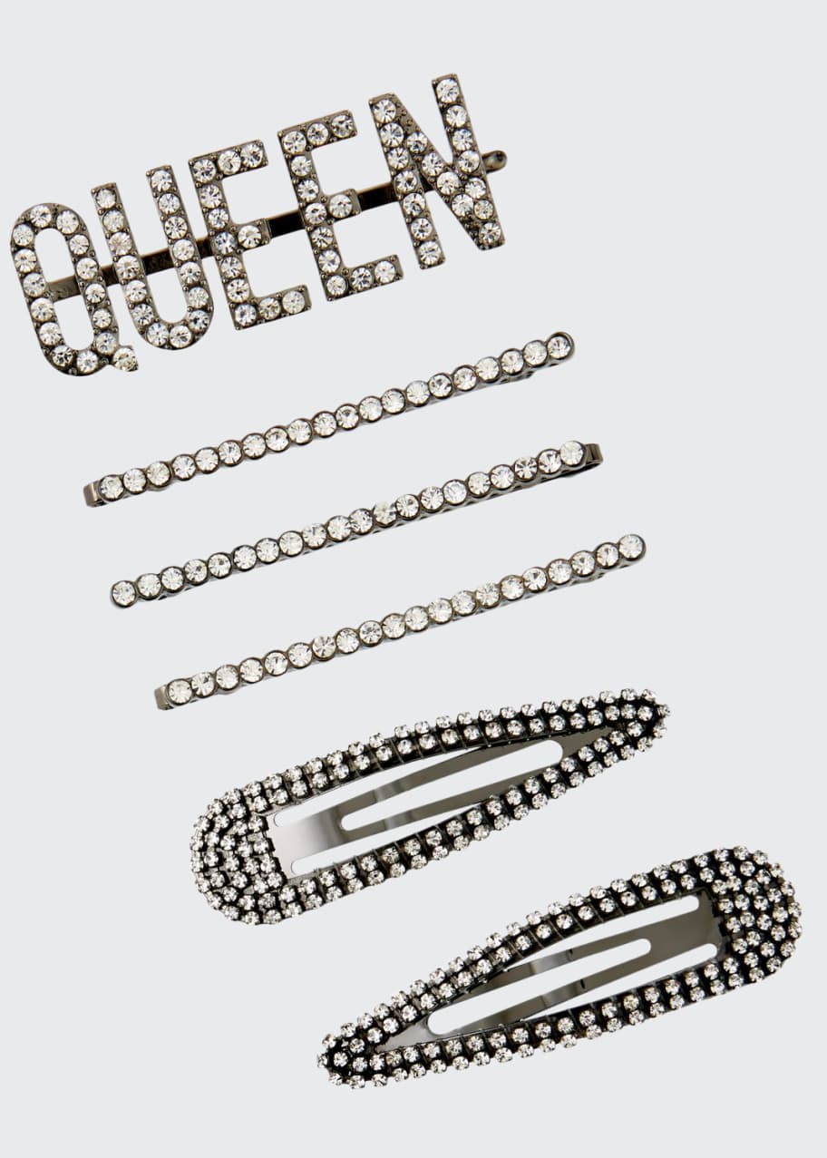 Image 1 of 1: Assorted Queen Rhinestone Bobby Pin Set