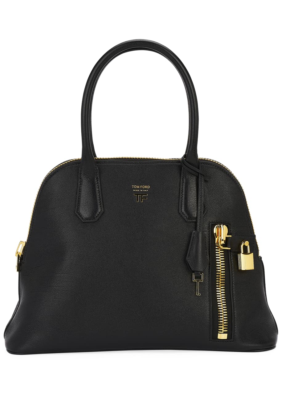 TOM FORD Buffalo Grain Medium TopHandle Dome Bag Bergdorf Goodman