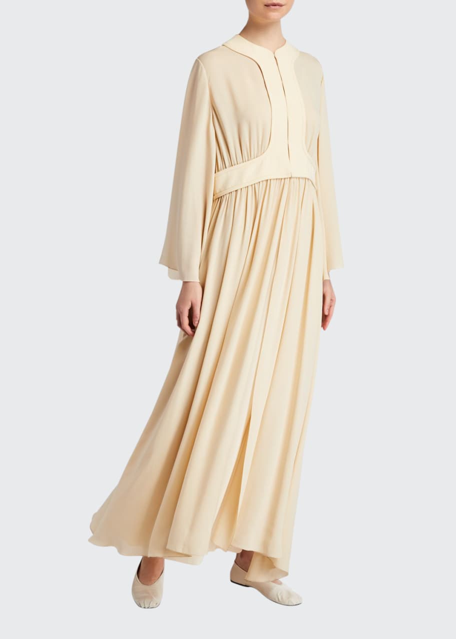 the row pleated dress THE ROW Smith Pleated Midi Dress