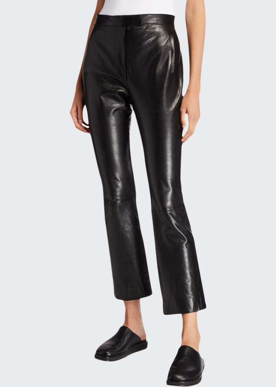 THE ROW Jonelle Leather Pants - Bergdorf Goodman