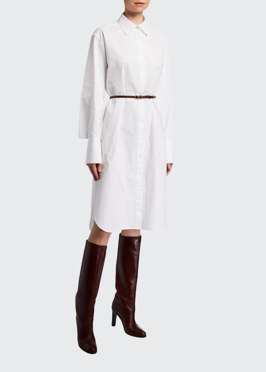THE ROW Sonia Long-Sleeve Cotton Shirtdress - Bergdorf Goodman