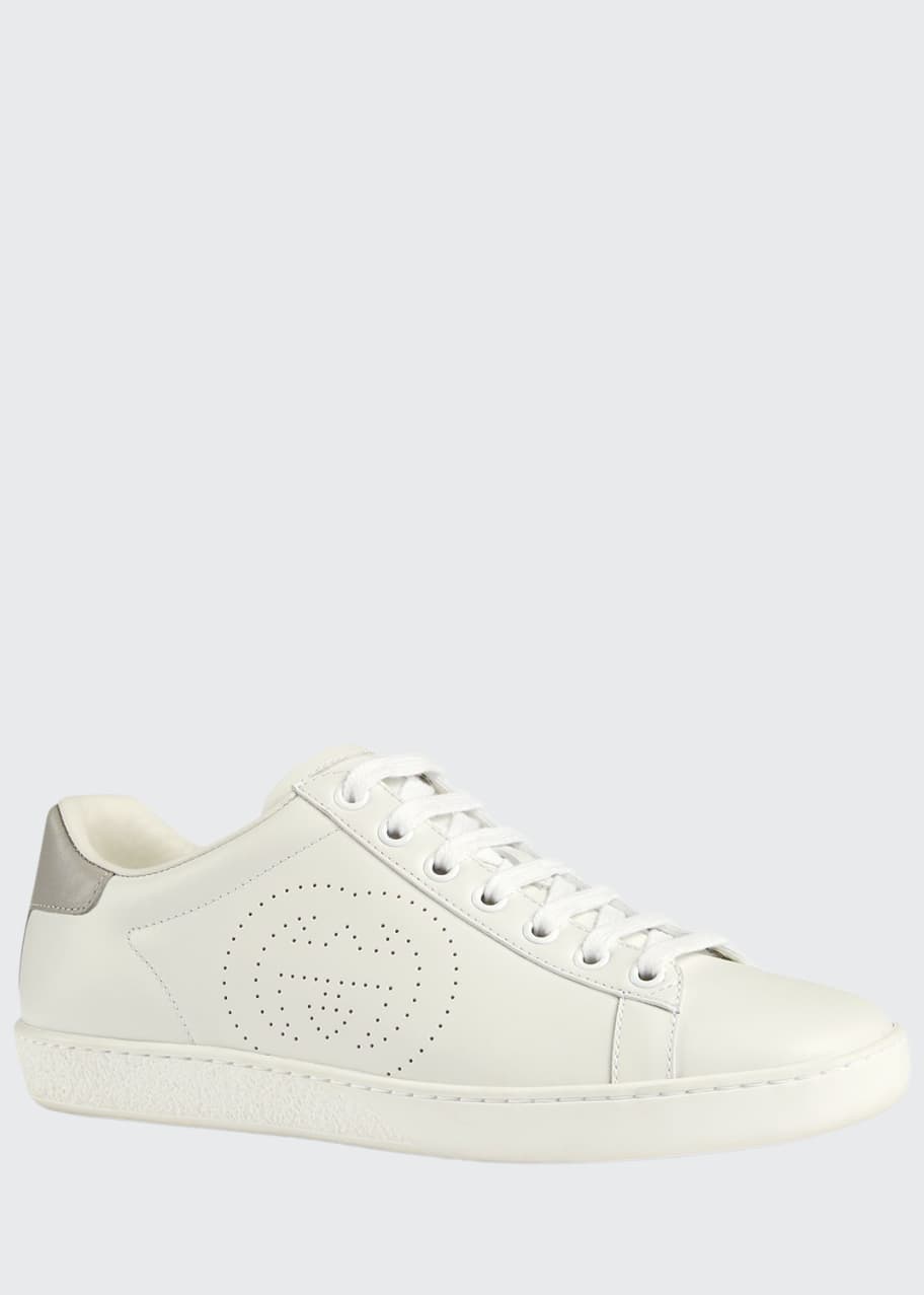 Image 1 of 1: New Ace Perforated Leather Sneakers
