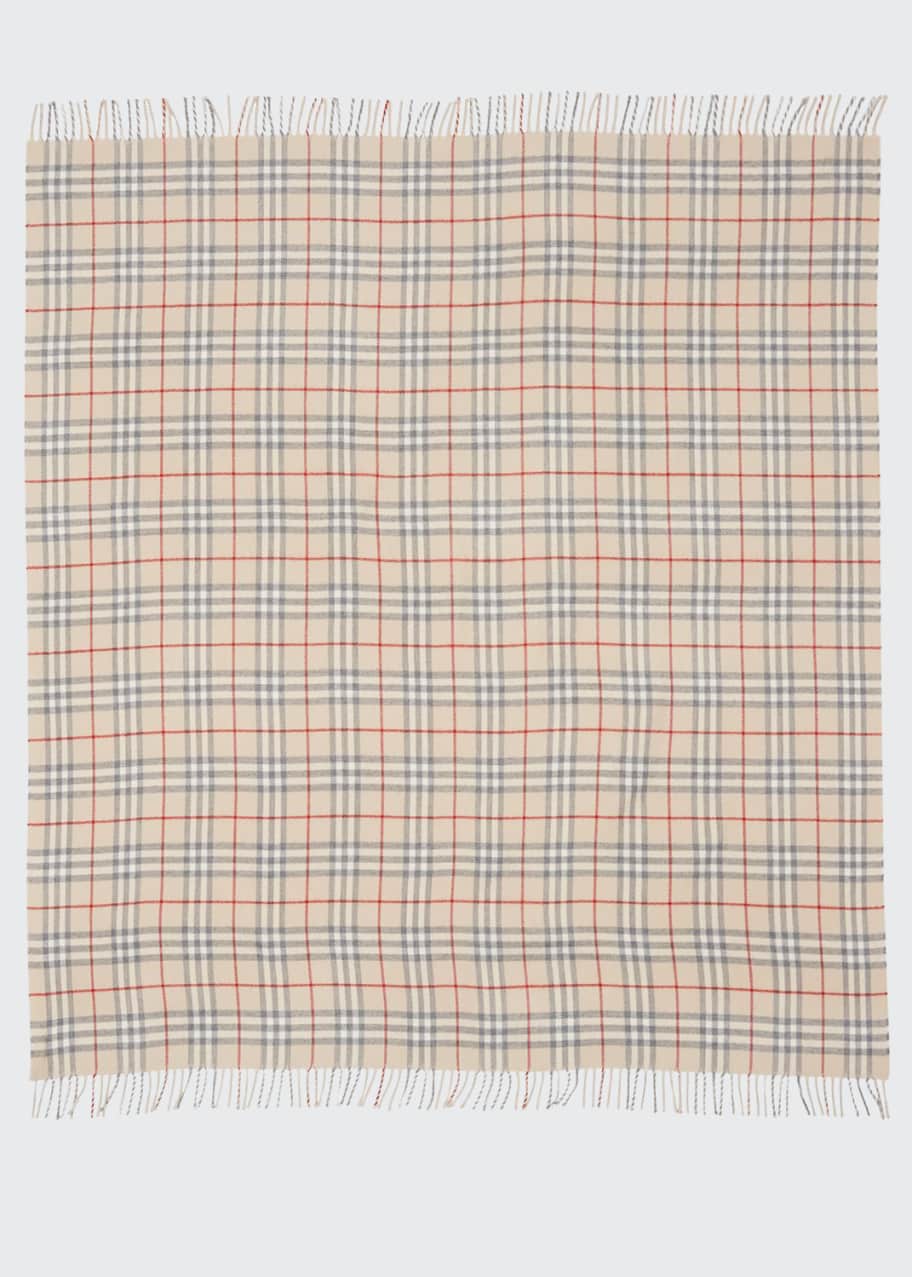 Burberry Vintage Check Wool Baby Blanket Bergdorf Goodman